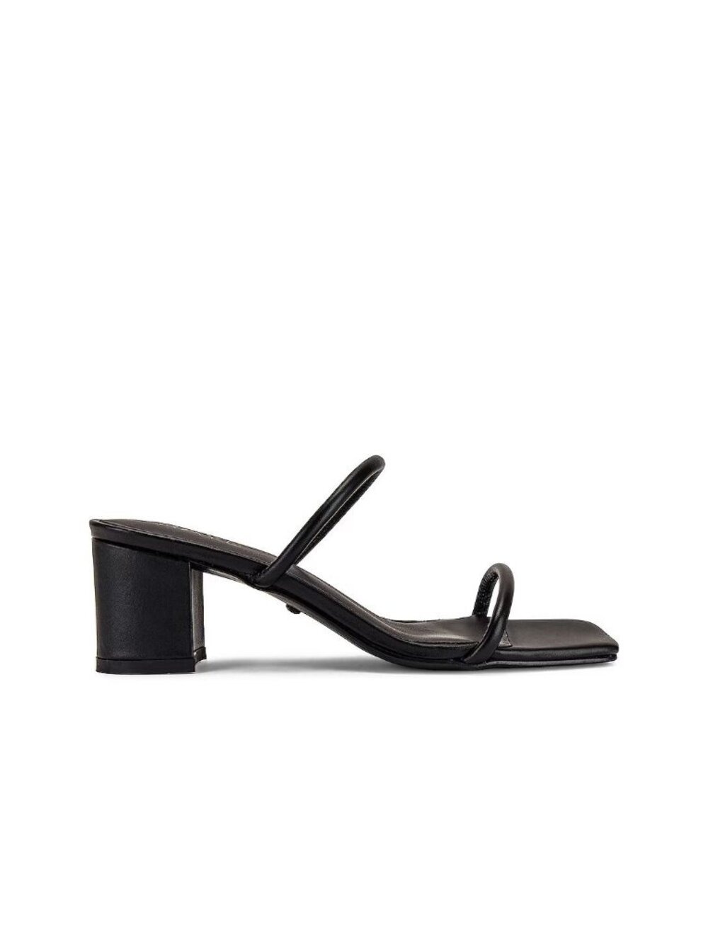 RAYE Etienne Low Heel in Black Leather 10 with Box Womens sandals